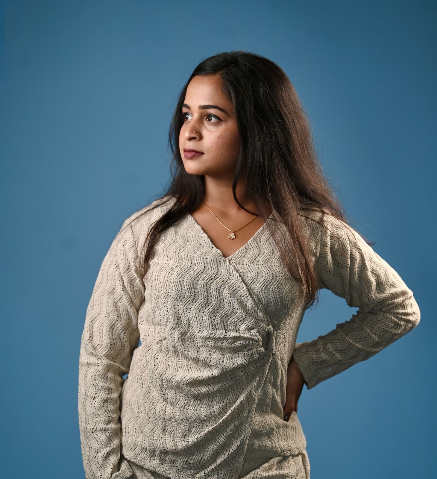 BEIGE FLORAL FANTASY 006 Back